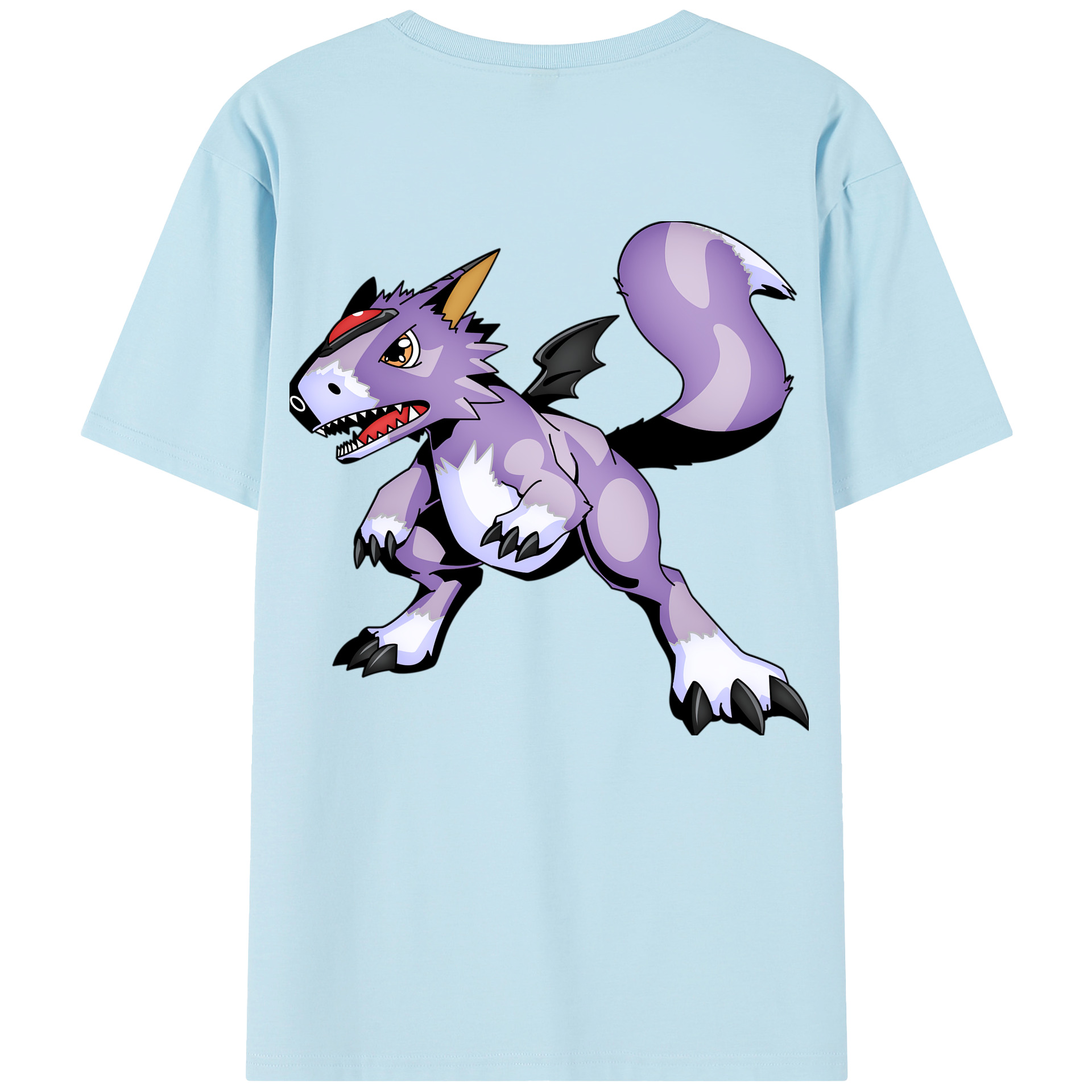 （画像用） Digimon デジタルモンスター/デジモン 綿100％半袖Tシャツ（背面プリント）